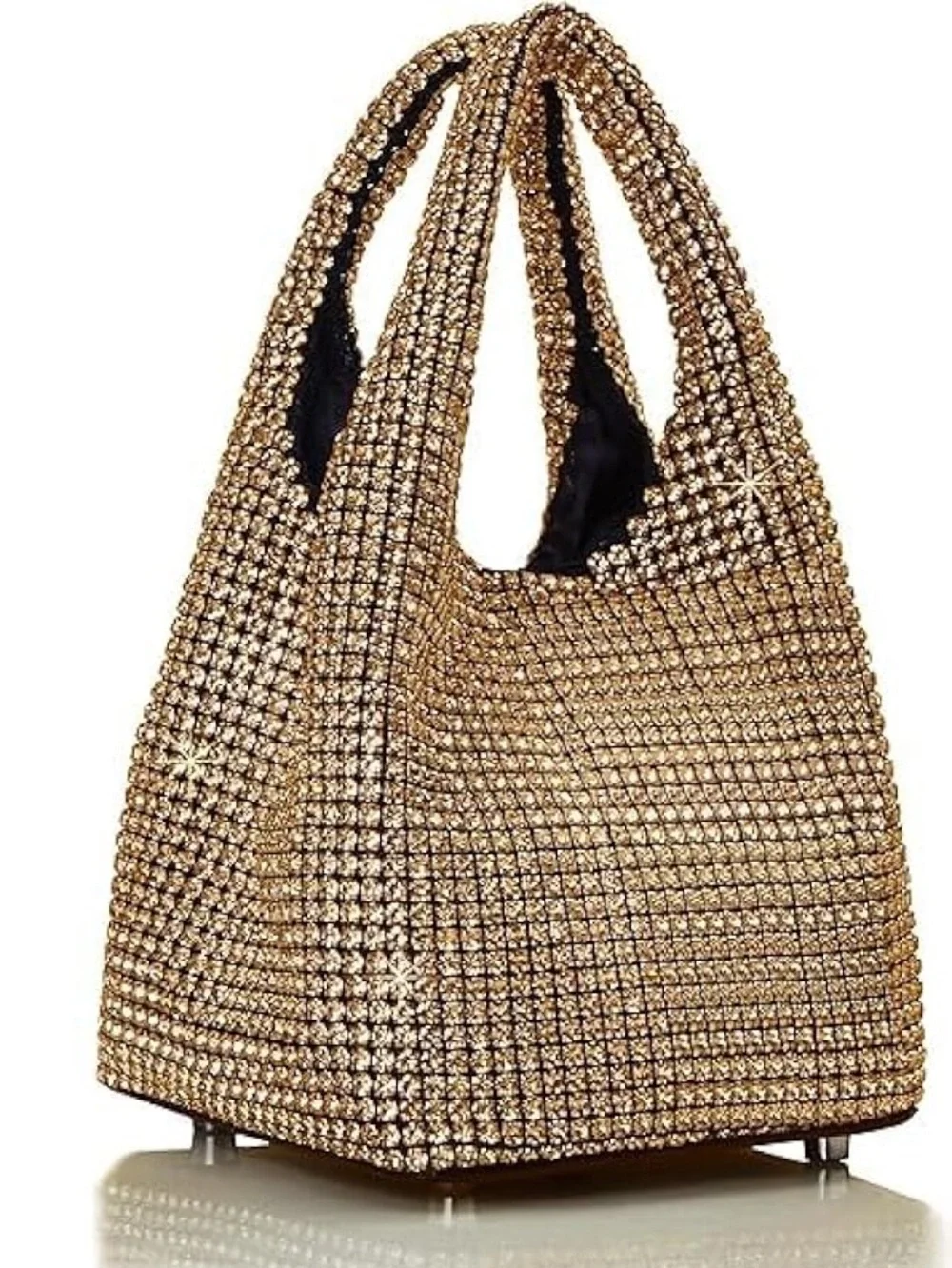 NWT Sparkling Bling SwarovskI Crystal Rhinestone Bucket Bag Shoulder Pur… - Picture 11 of 17